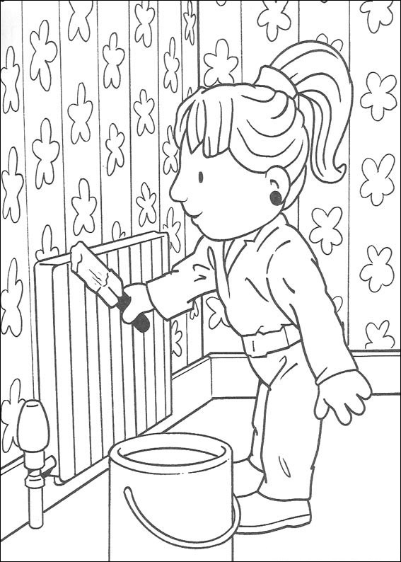 Wendy Painting Coloring Page - Free Printable Coloring Pages for Kids