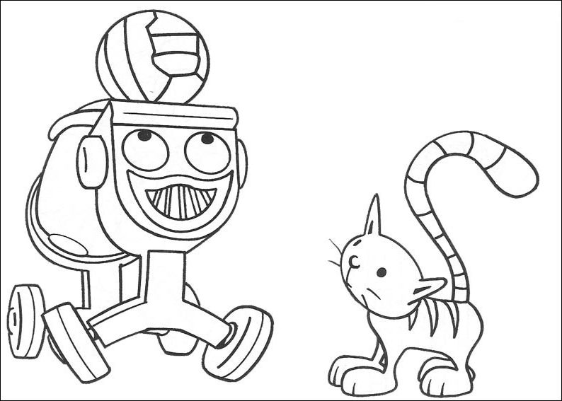 Dizzy And Pilchard Coloring Page - Free Printable Coloring Pages for Kids