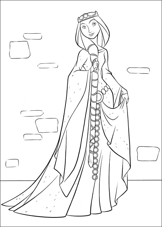 Queen Elinor Coloring Page - Free Printable Coloring Pages for Kids