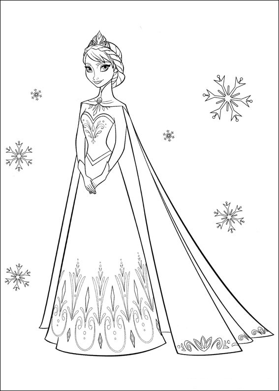 frozen princess pictures to color