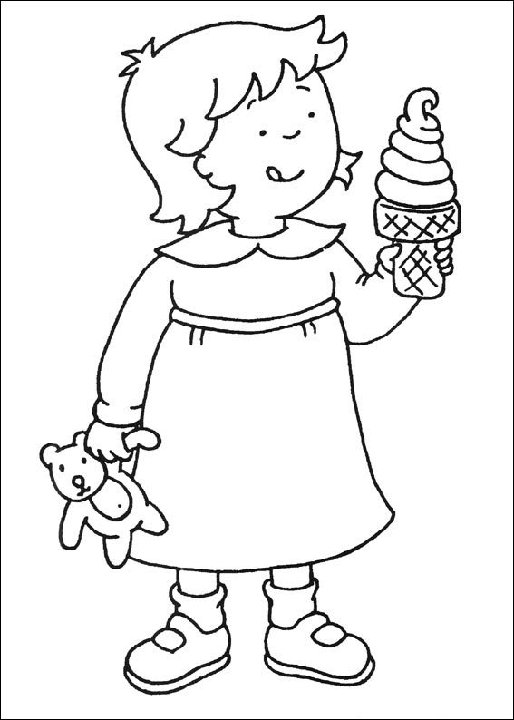 Rosie Eating Ice Cream Coloring Page Free Printable Coloring Pages For Kids