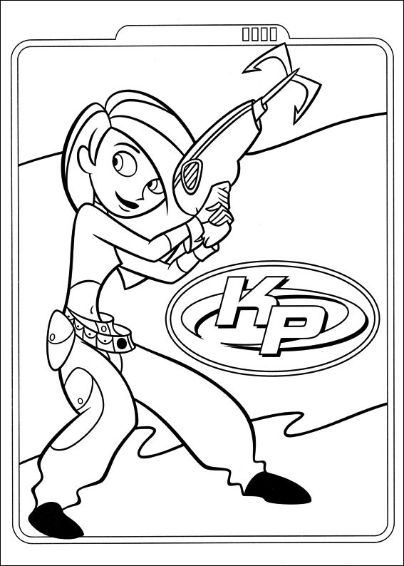 Kim With Grappling Hook Coloring Page - Free Printable Coloring Pages ...