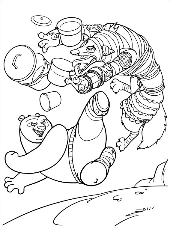 wolf fighting coloring pages