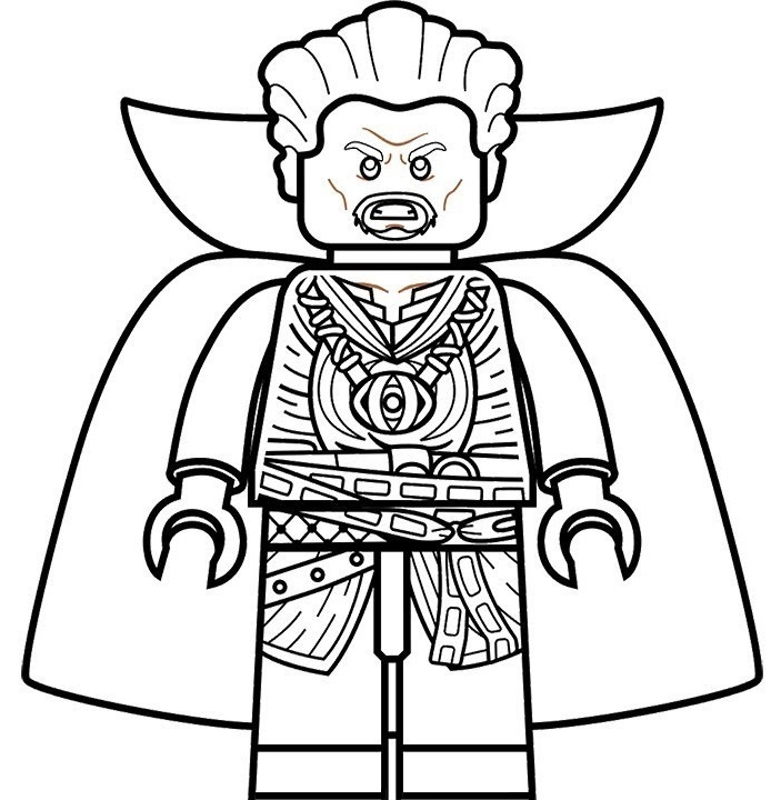 lego dr strange coloring page  free printable coloring