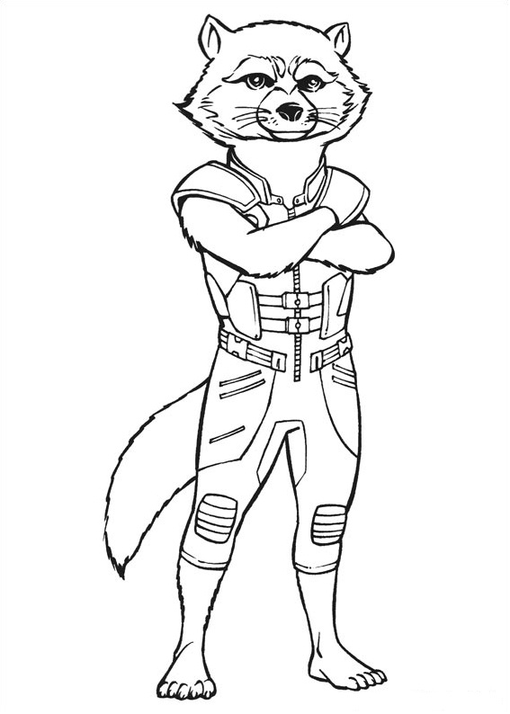 racoon coloring pages