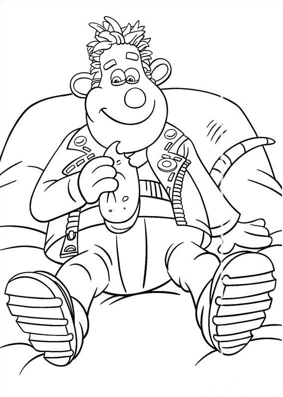 Sid Is Eating Coloring Page - Free Printable Coloring Pages for Kids