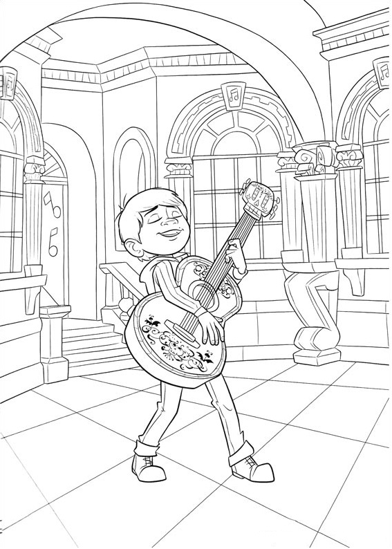 coco coloring pages for kids