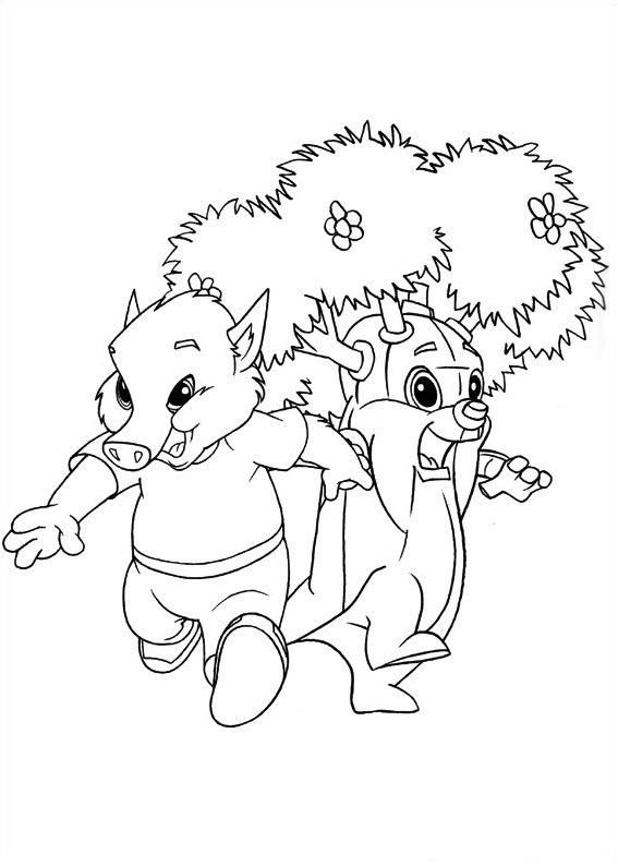 Forest Friends Coloring Pages - Free Printable Coloring Pages for Kids