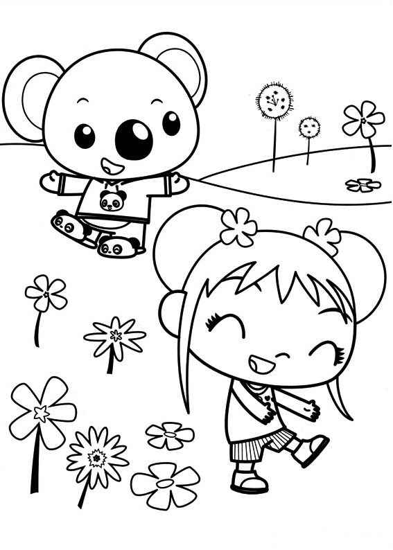 coloring pages of tolee ni hao kai lan