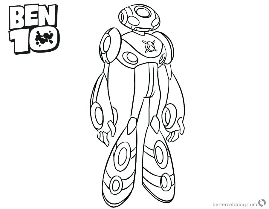 Ben 10 In Echo Form Coloring Page - Free Printable Coloring Pages for Kids