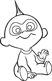 Jack Jack The Cutest Baby Coloring Page Free Printable Coloring Pages For Kids