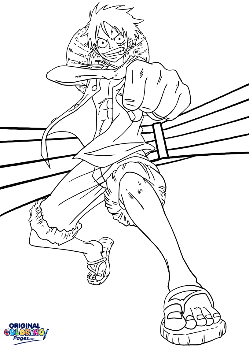 Luffy Gear 4 Coloring Pages