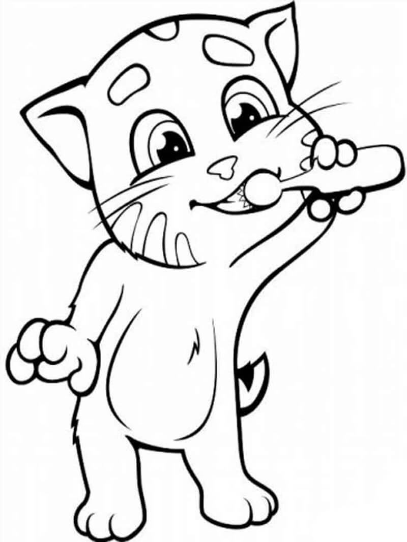 Talking Tom Coloring Pages Free Printable Coloring Pages For Kids