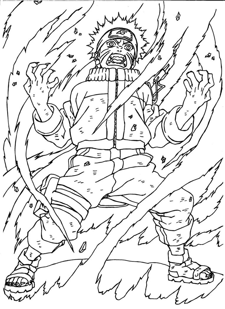 Naruto Get Angry Coloring Page Free Printable Coloring Pages for Kids