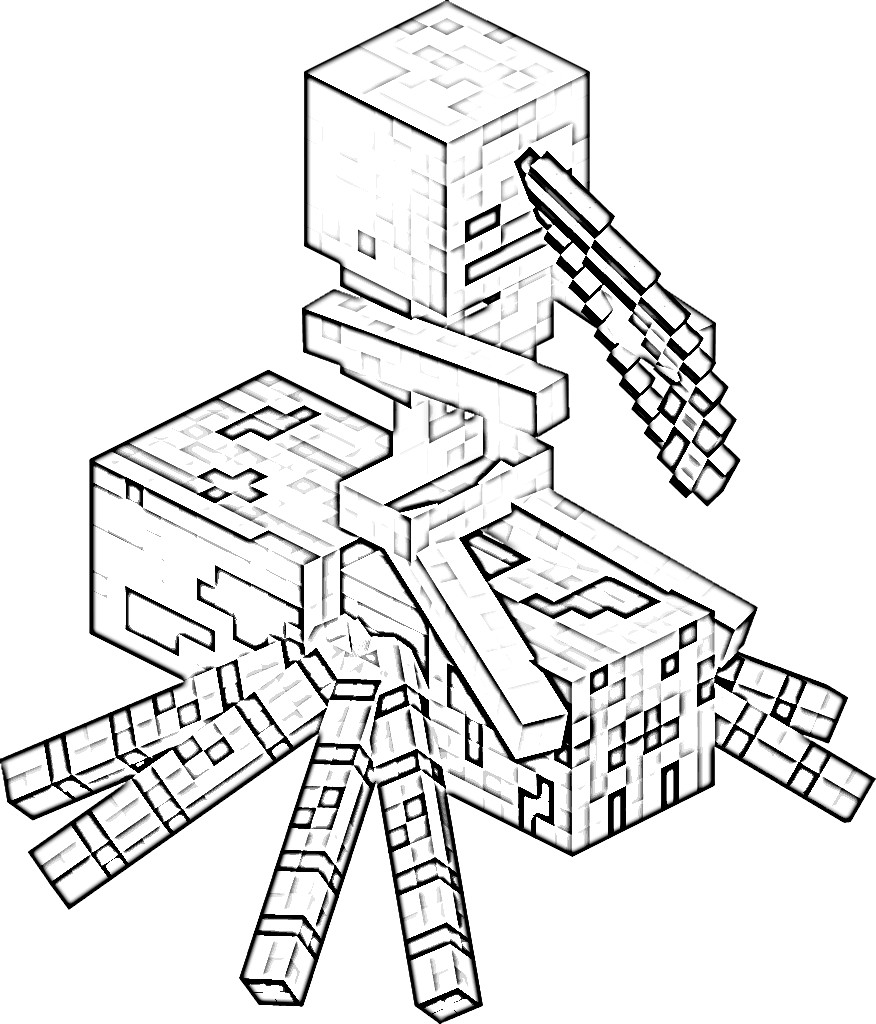 Minecraft Wither Storm Coloring Pages - 2 Free Coloring Sheets