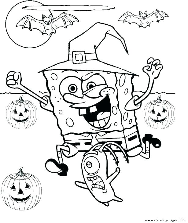 spongebob squarepants house coloring pages