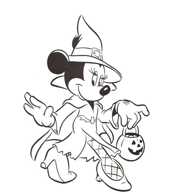 Minnie The Little Witch Coloring Page Free Printable Coloring Pages For Kids