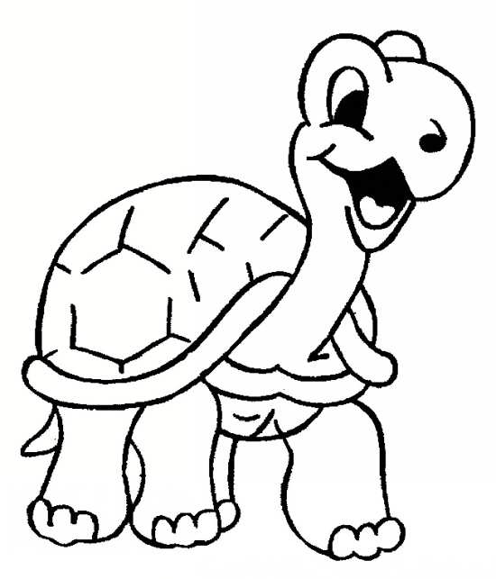 Cool Turtle Coloring Page - Free Printable Coloring Pages for Kids