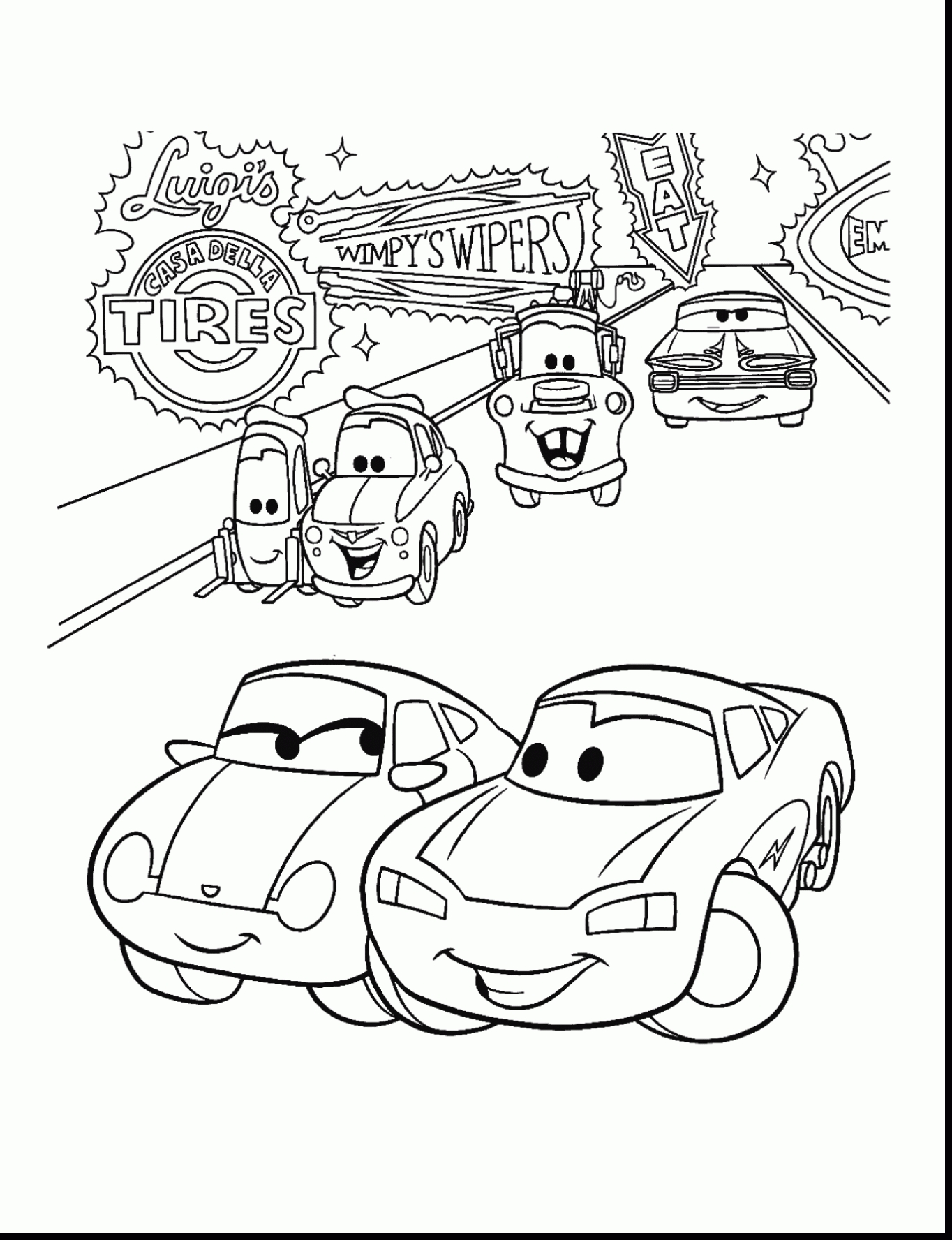 930 Guido Cars Coloring Pages  Latest