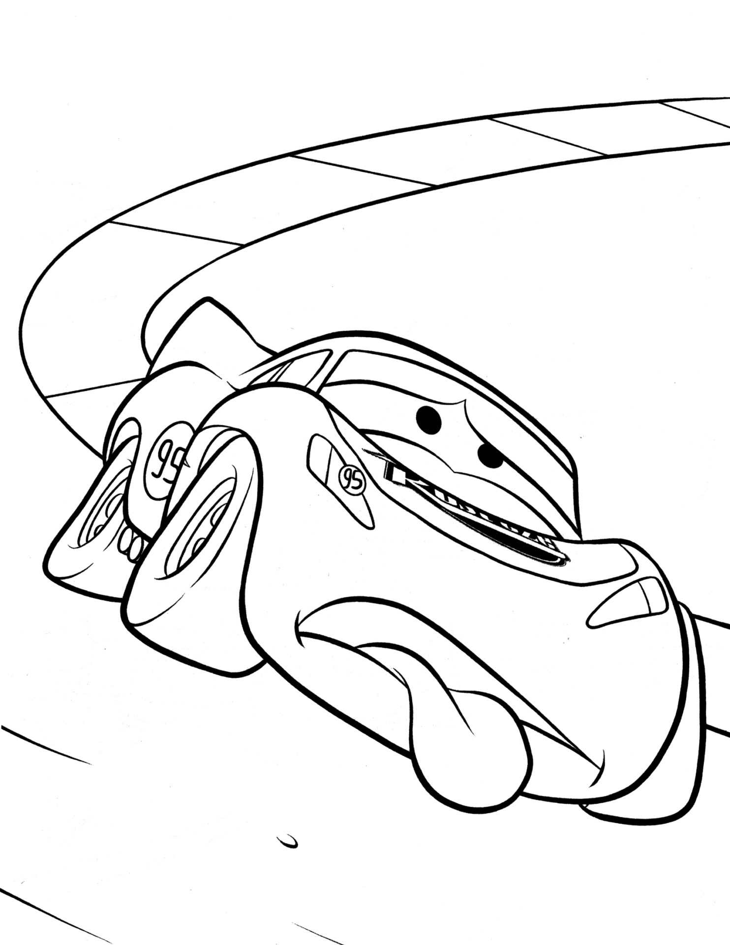 McQueen Is Tired Coloring Page   Free Printable Coloring Pages for ...