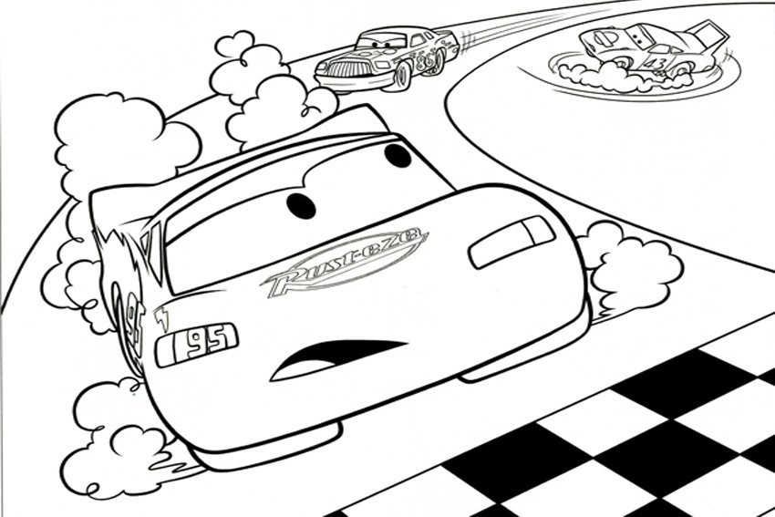 McQueen Coloring Page McQueen Coloring Page