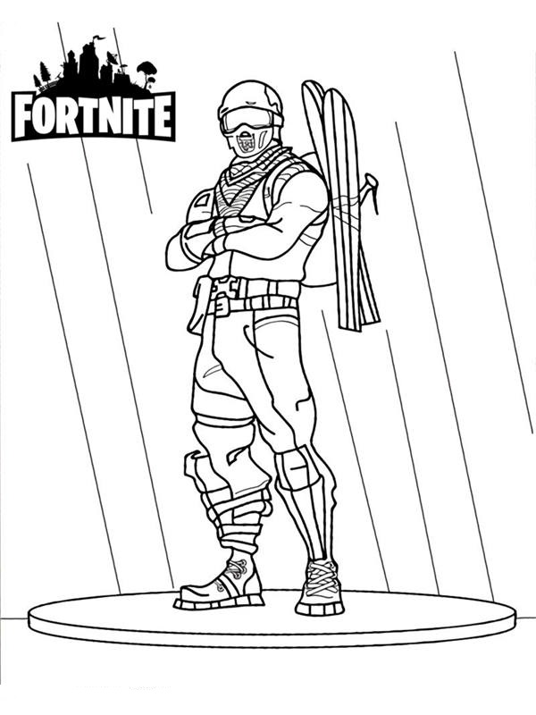 Alpine Ace Fortnite Coloring Page - Free Printable Coloring Pages for Kids