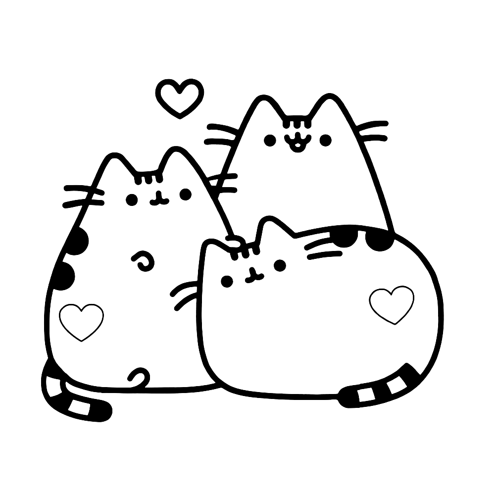 coloring pages of pusheen the cat