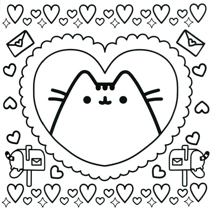 Pusheen Coloring Pages Free Printable Coloring Pages For Kids