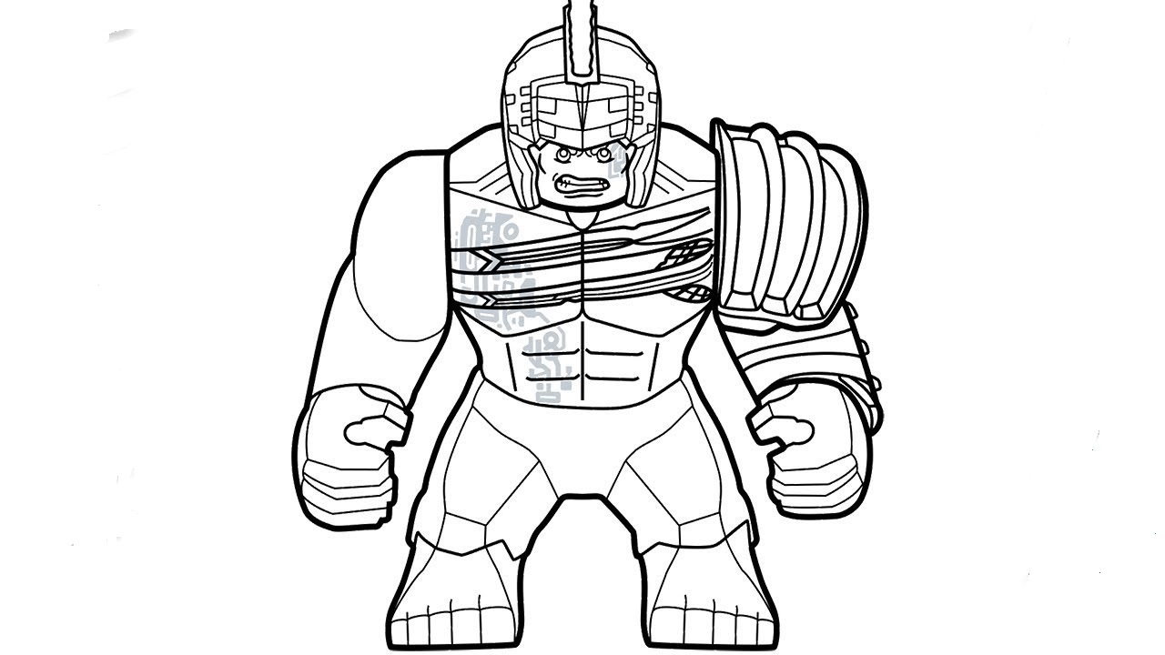 Lego Hulk Coloring Pages - Free Printable Pages for