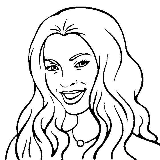 Beyonce Coloring Page