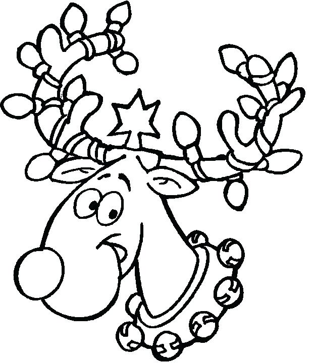 Happy Reindeer Coloring Page Free Printable Coloring Pages For Kids