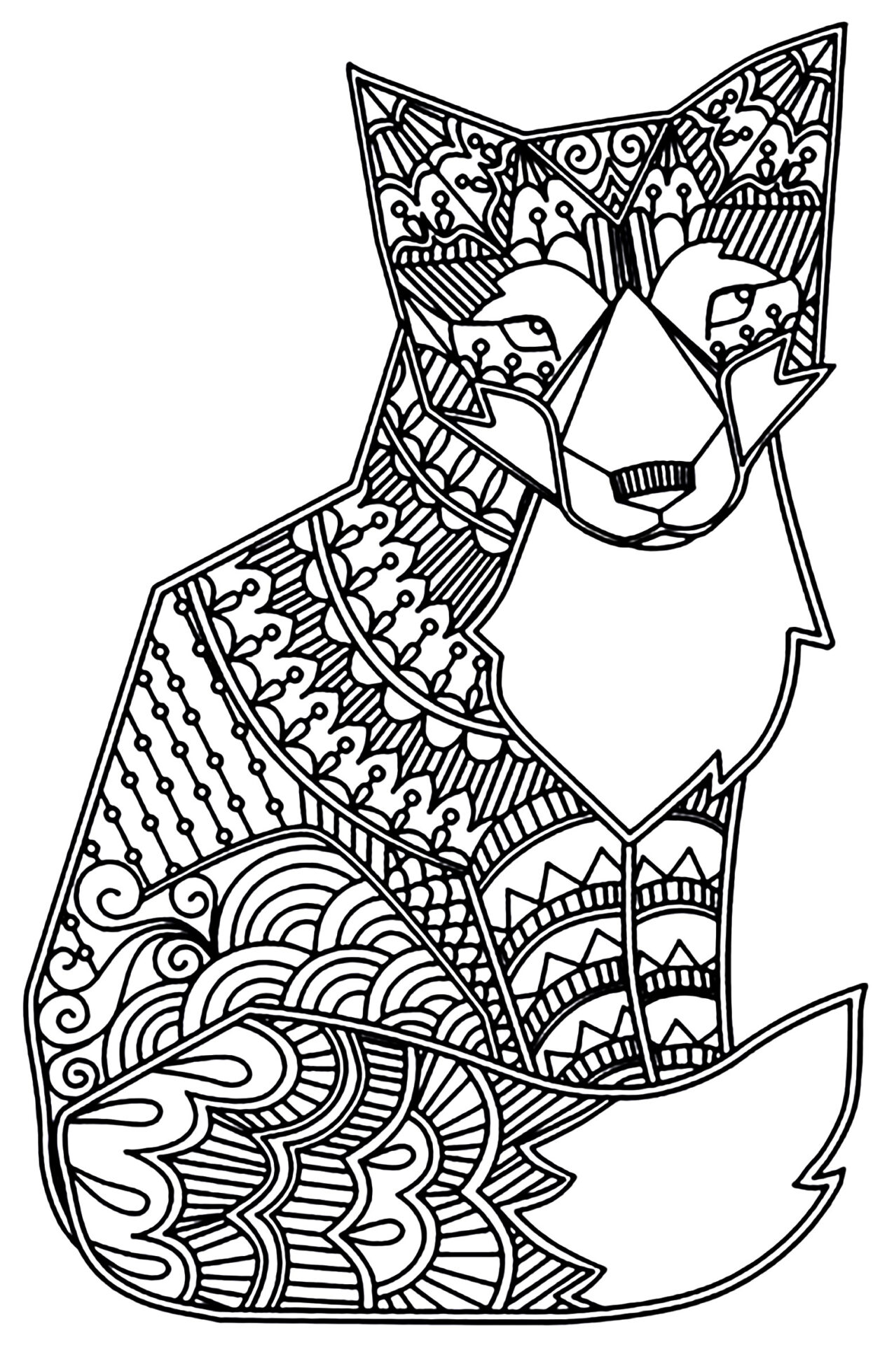 Download Mandala Fox Coloring Page Free Printable Coloring Pages For Kids