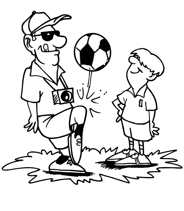 Tourist Lifting The Ball