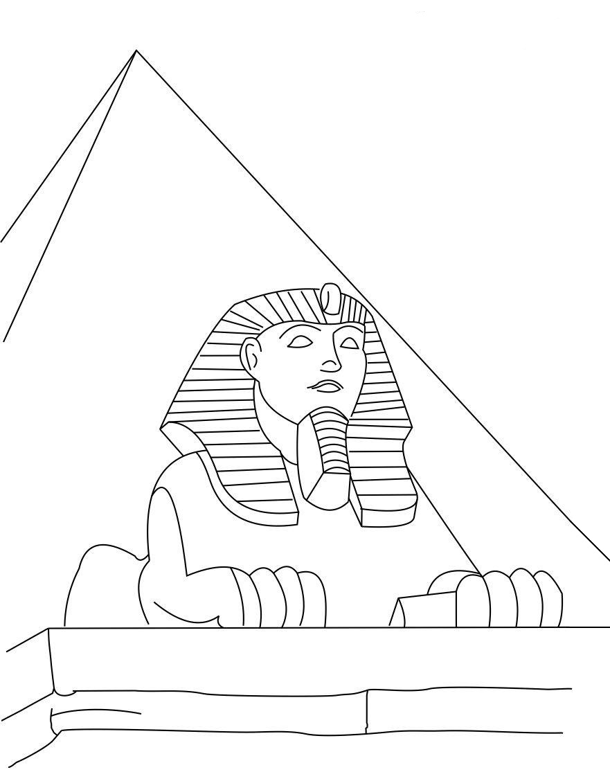 Sphinx Of Egypt Coloring Page Free Printable Coloring Pages For Kids