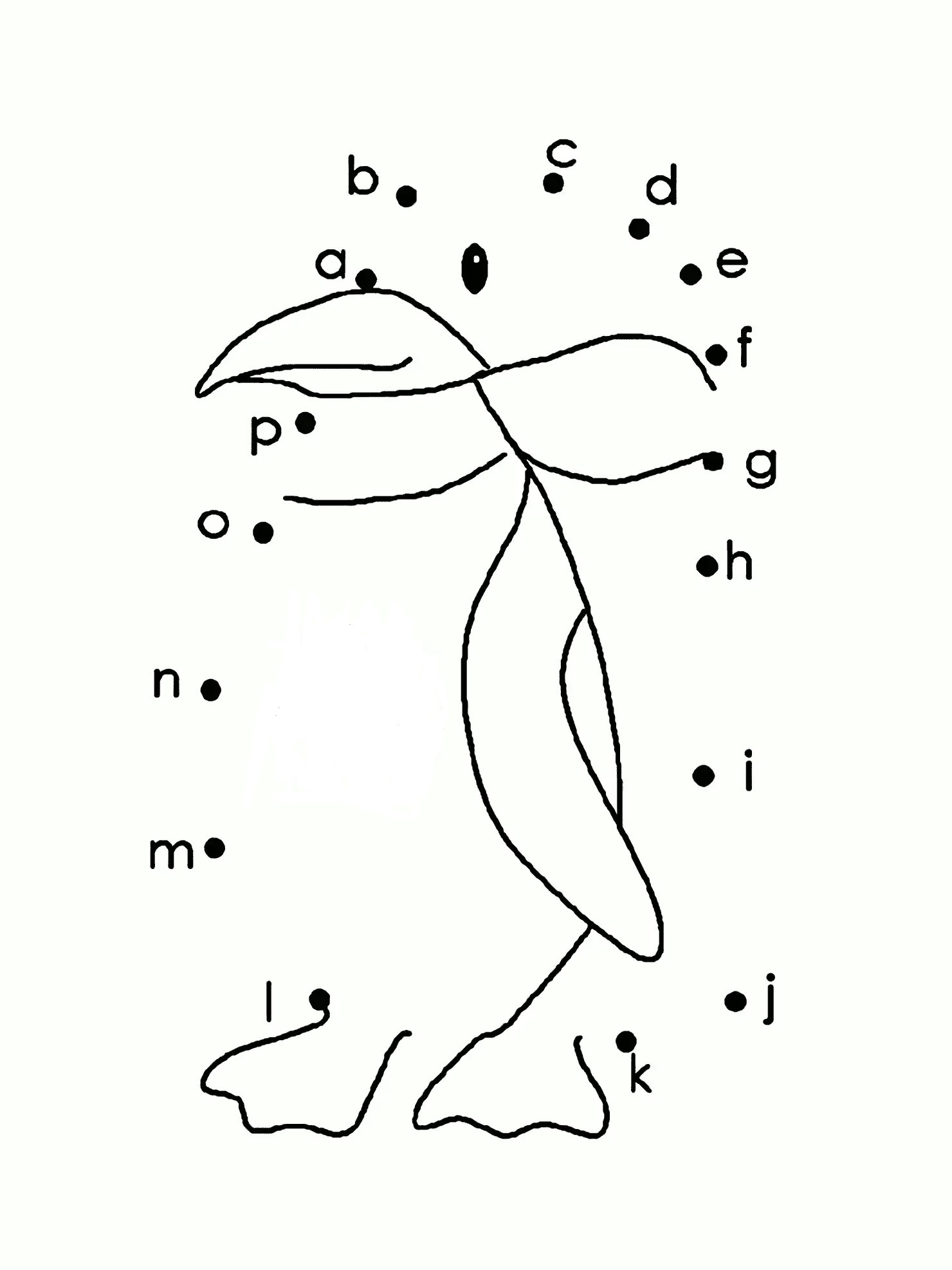 penguin dot to dots coloring page free printable coloring pages for kids