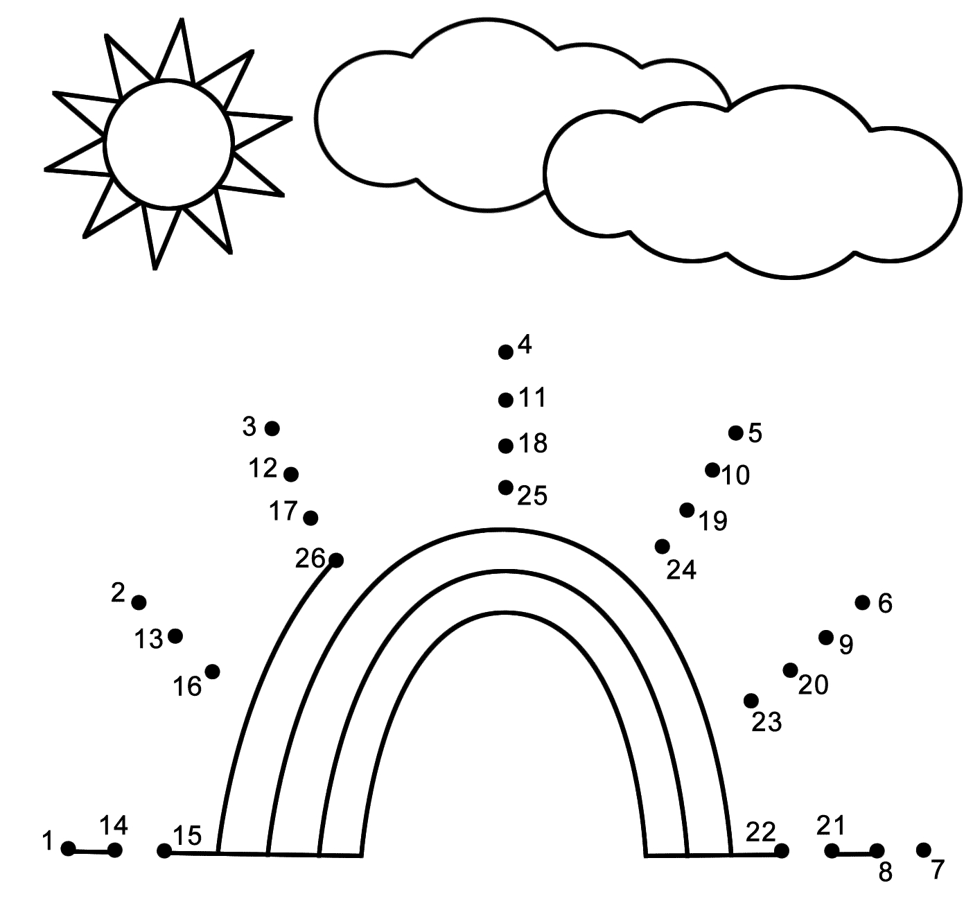 Free Preschool Dot To Dot Printables