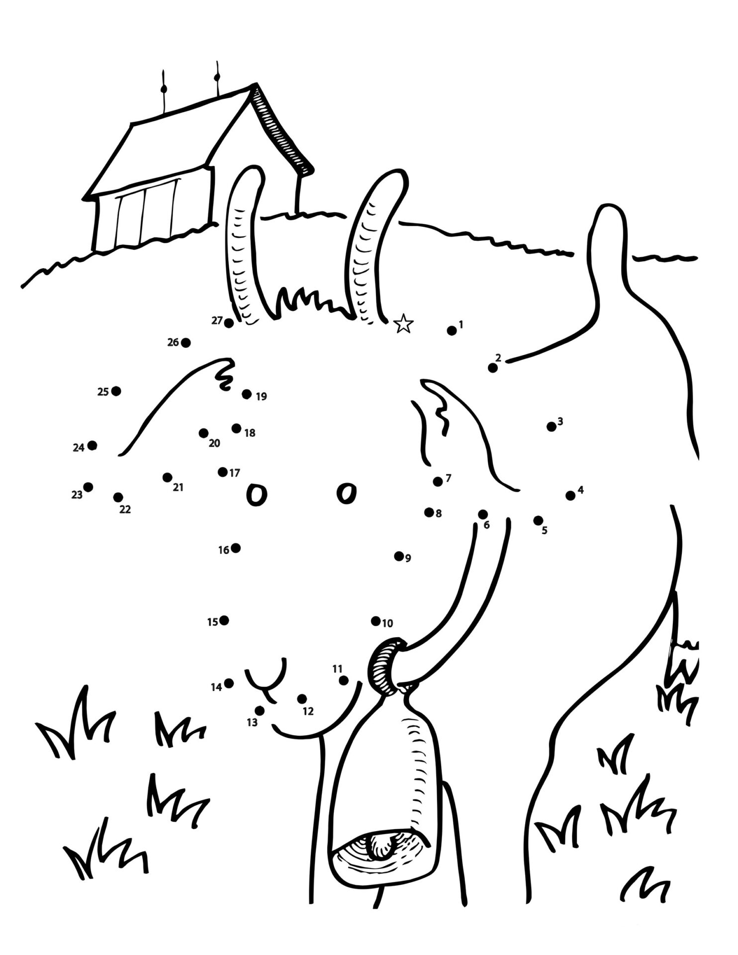 Goat Dot To Dots Coloring Page Free Printable Coloring Pages For Kids