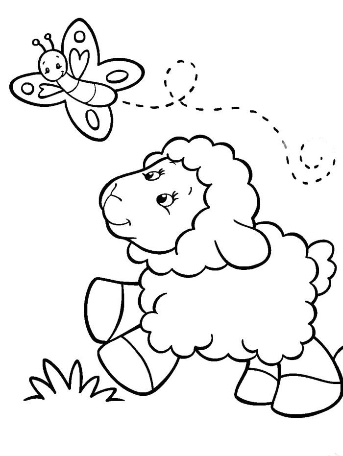 free sheep coloring pages to print