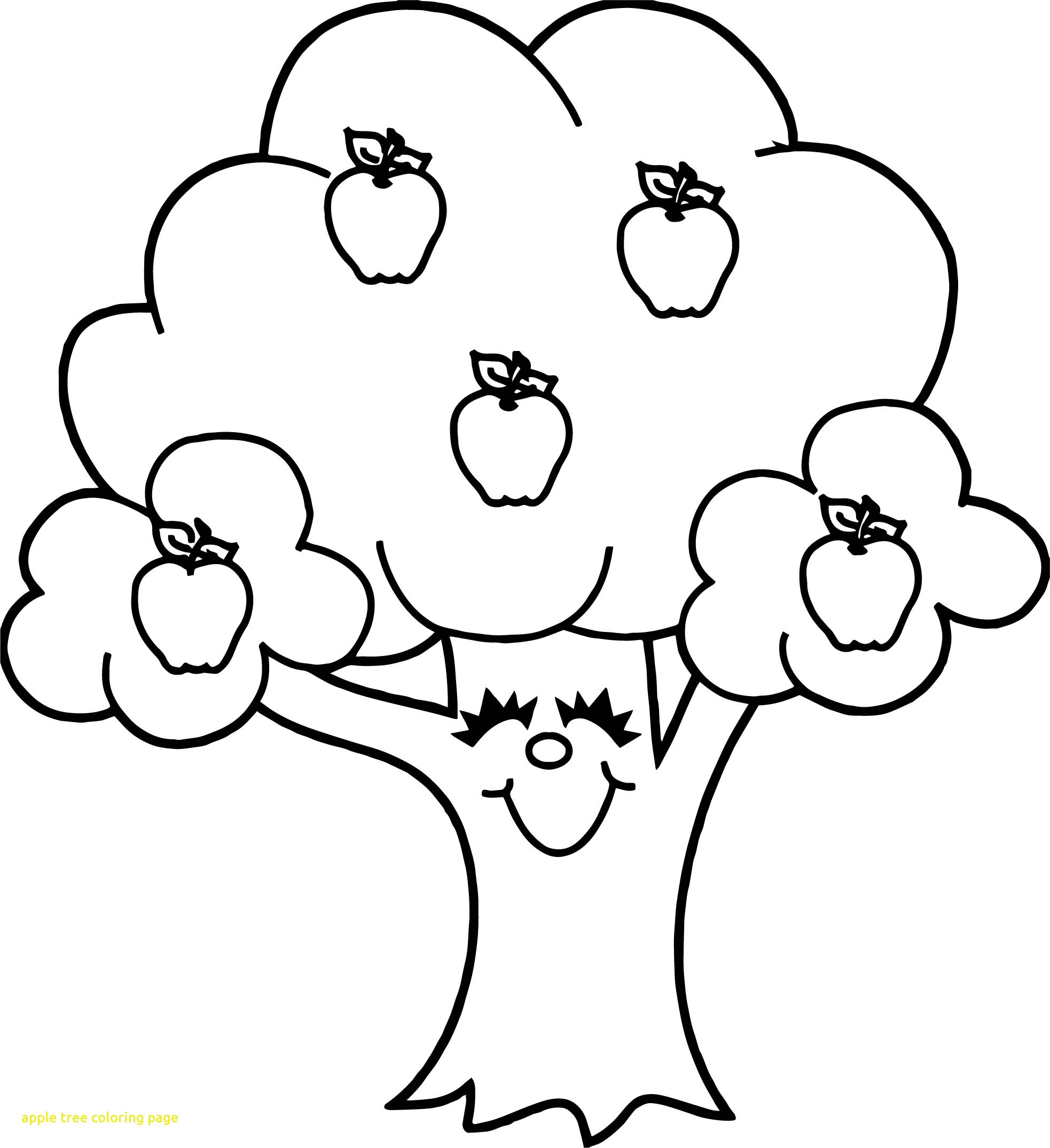 Download Cute Apple Tree Coloring Page - Free Printable Coloring ...