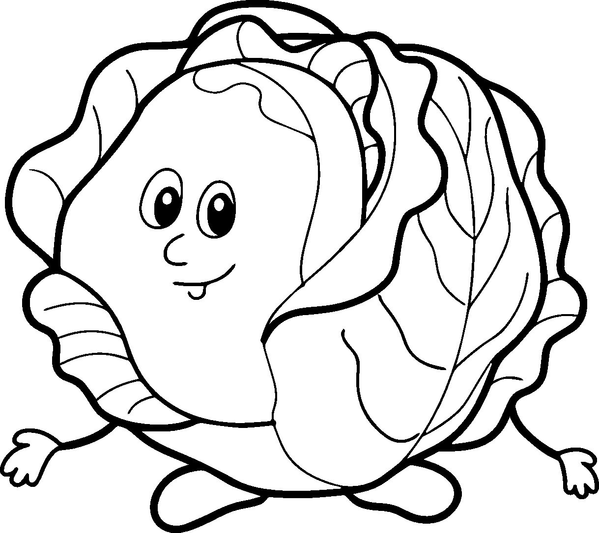 Cartoon Cabbage