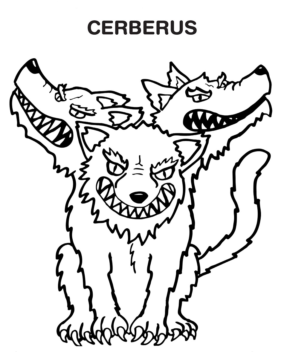 Cerberus Coloring Page Free Printable Coloring Pages For Kids