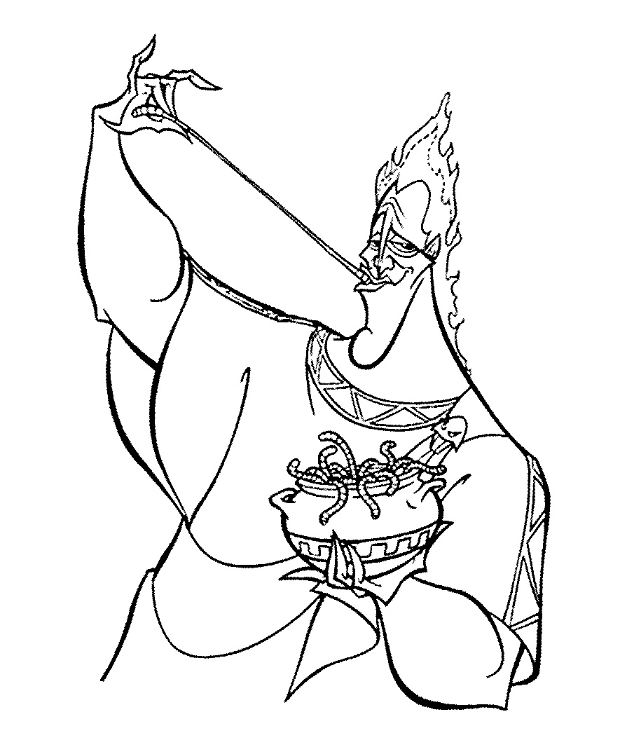 disney hades coloring pages