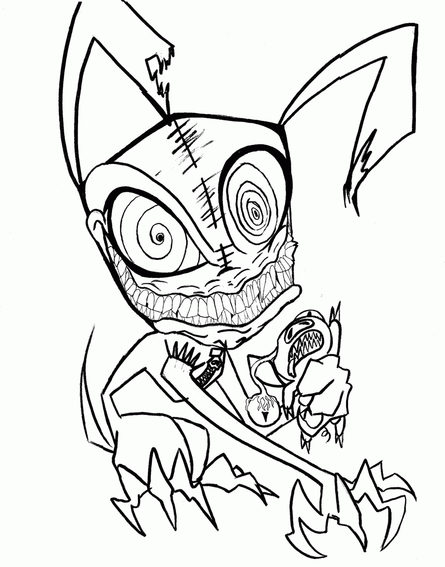 Creepy Coloring Pages - Free Printable Coloring Pages for Kids