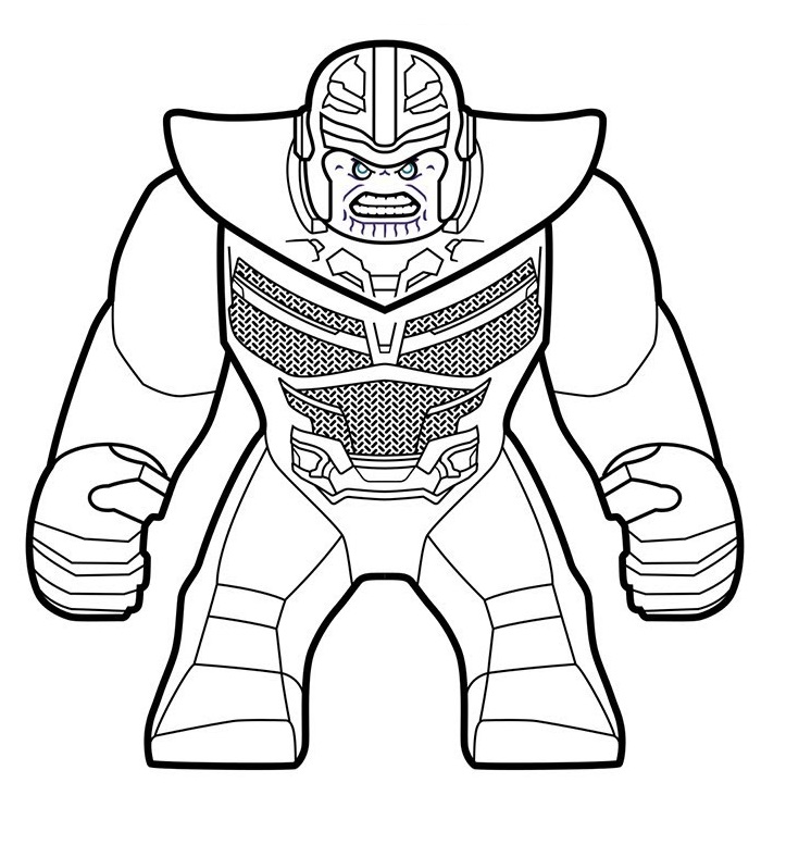 Angry Lego Thanos Coloring Page Free Printable Coloring Pages For Kids