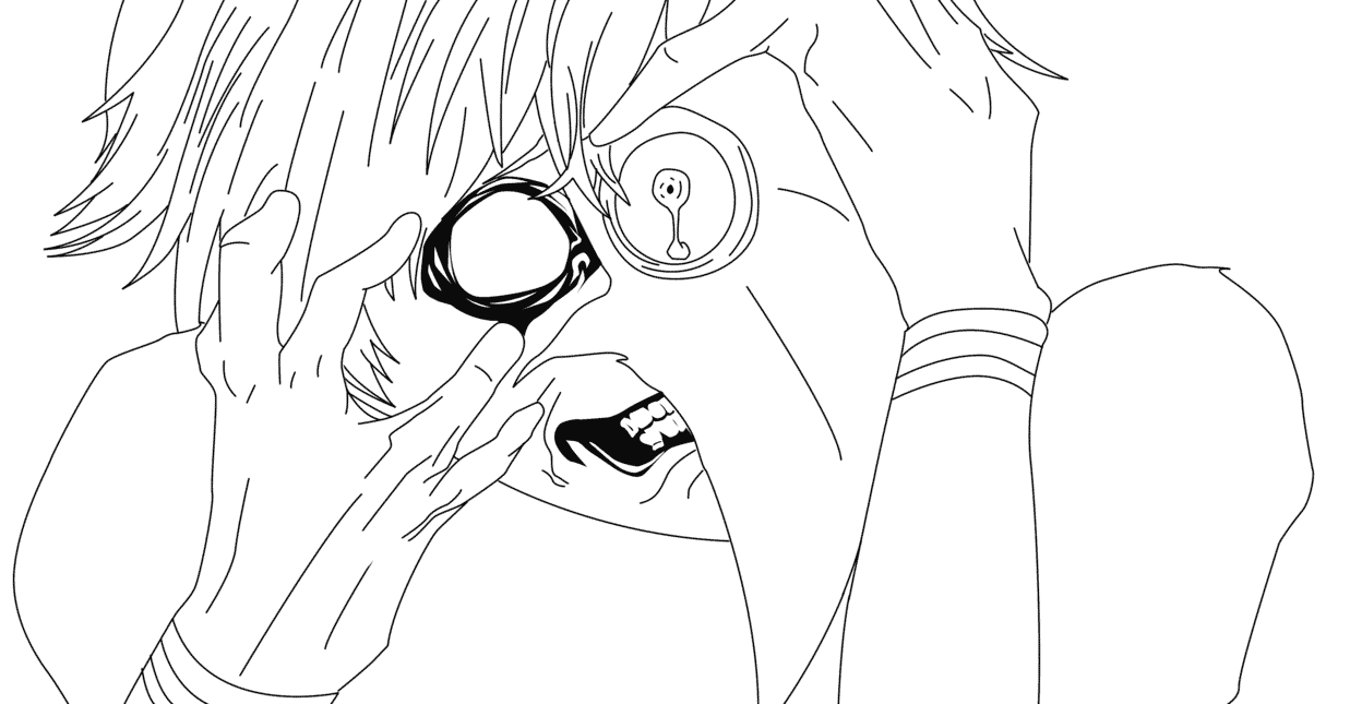 Download Kaneki Crying Coloring Page - Free Printable Coloring Pages for Kids