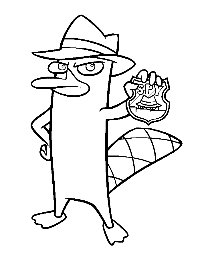 Perry Holding Spy Badge