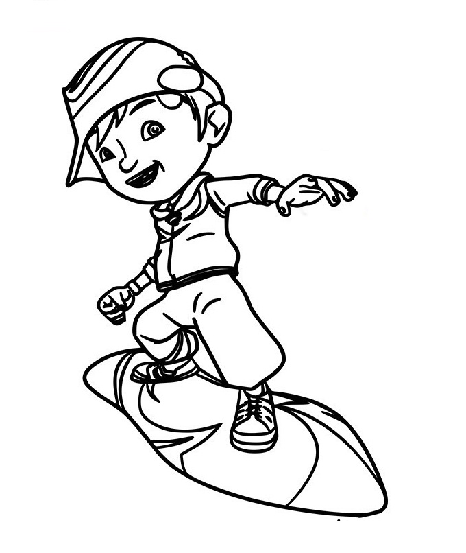 Wind Boboiboy Coloring Page Free Printable Coloring Pages For Kids