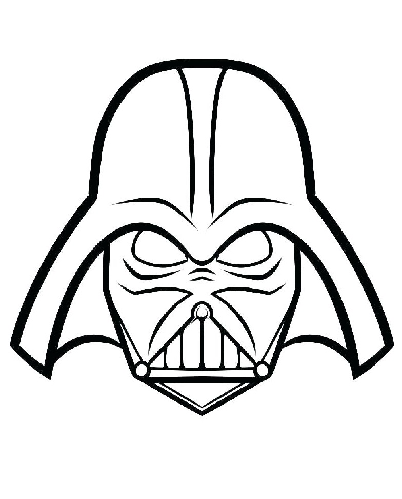 Darth Vader s Mask Coloring Page Free Printable Coloring Pages For Kids