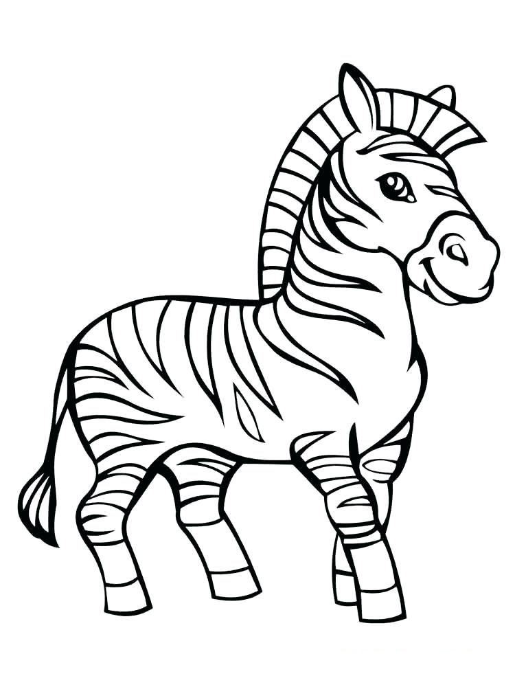 zebra coloring pages for preschoolers