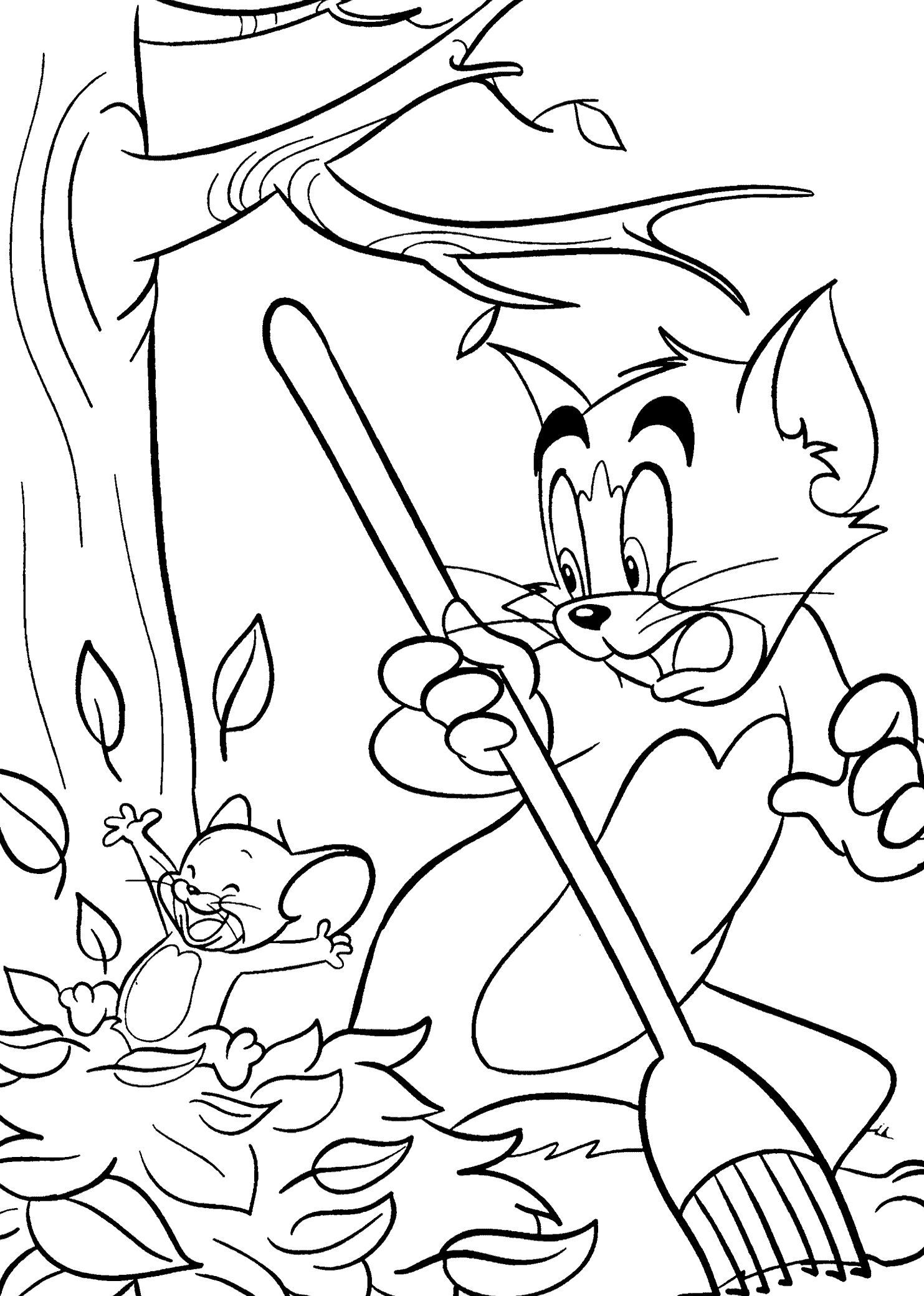 Tom Cleaning And Jerry Messing Up